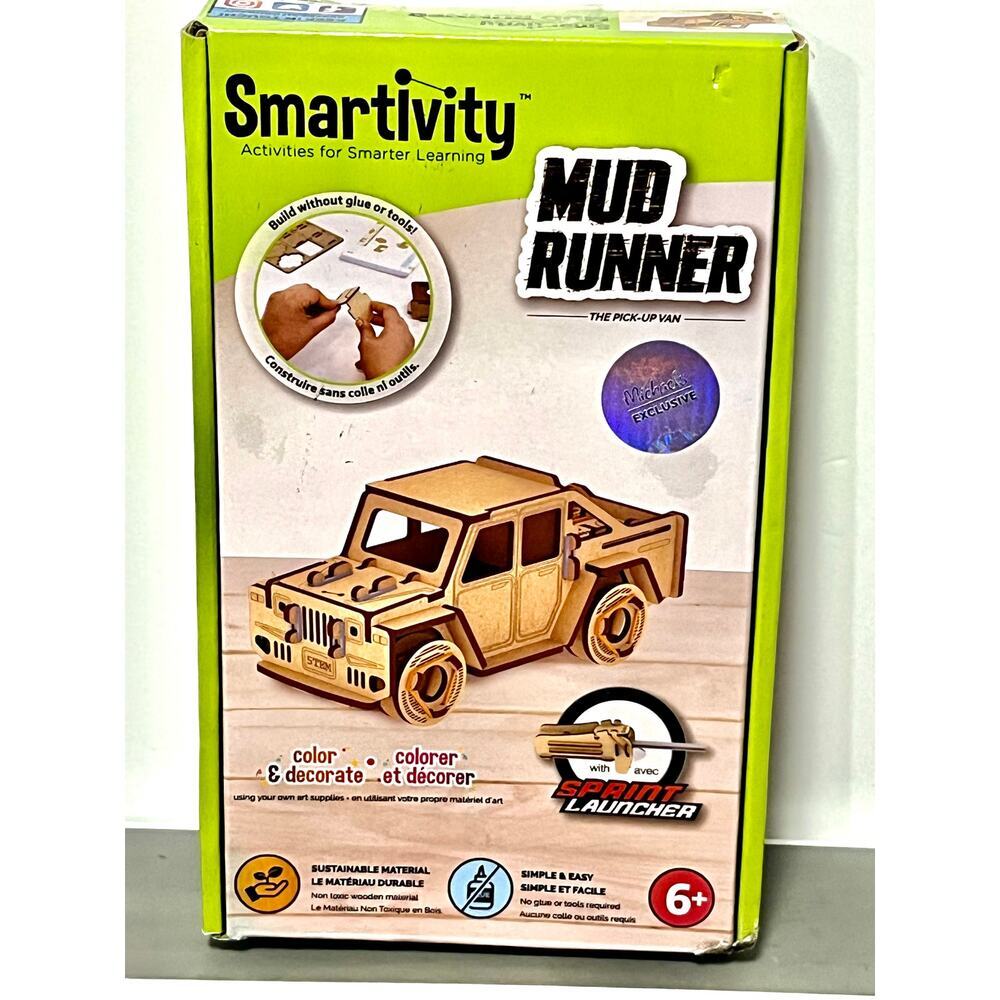 MUD RUNNER “Smartivity” WOOD, Simple and easy, no glue or tools (NEW)